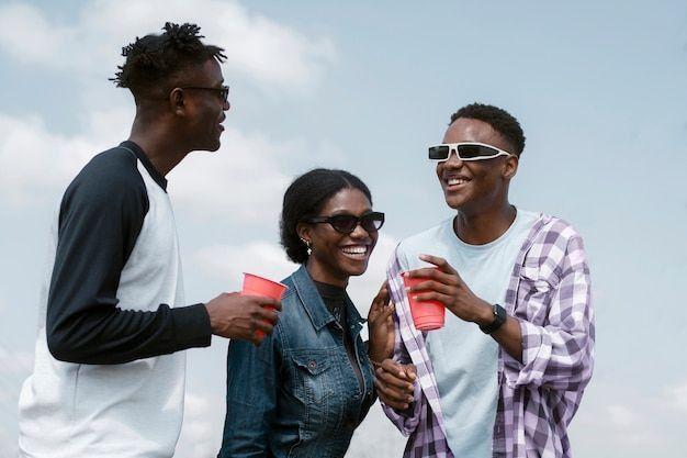 Youths having fun
